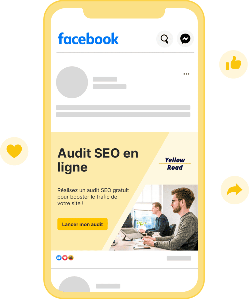 publicité de l'agence Facebook Ads