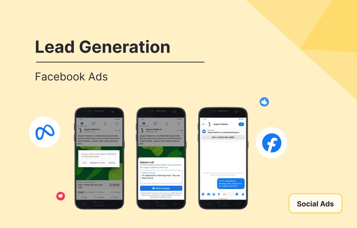 publicités de lead generation facebook ads