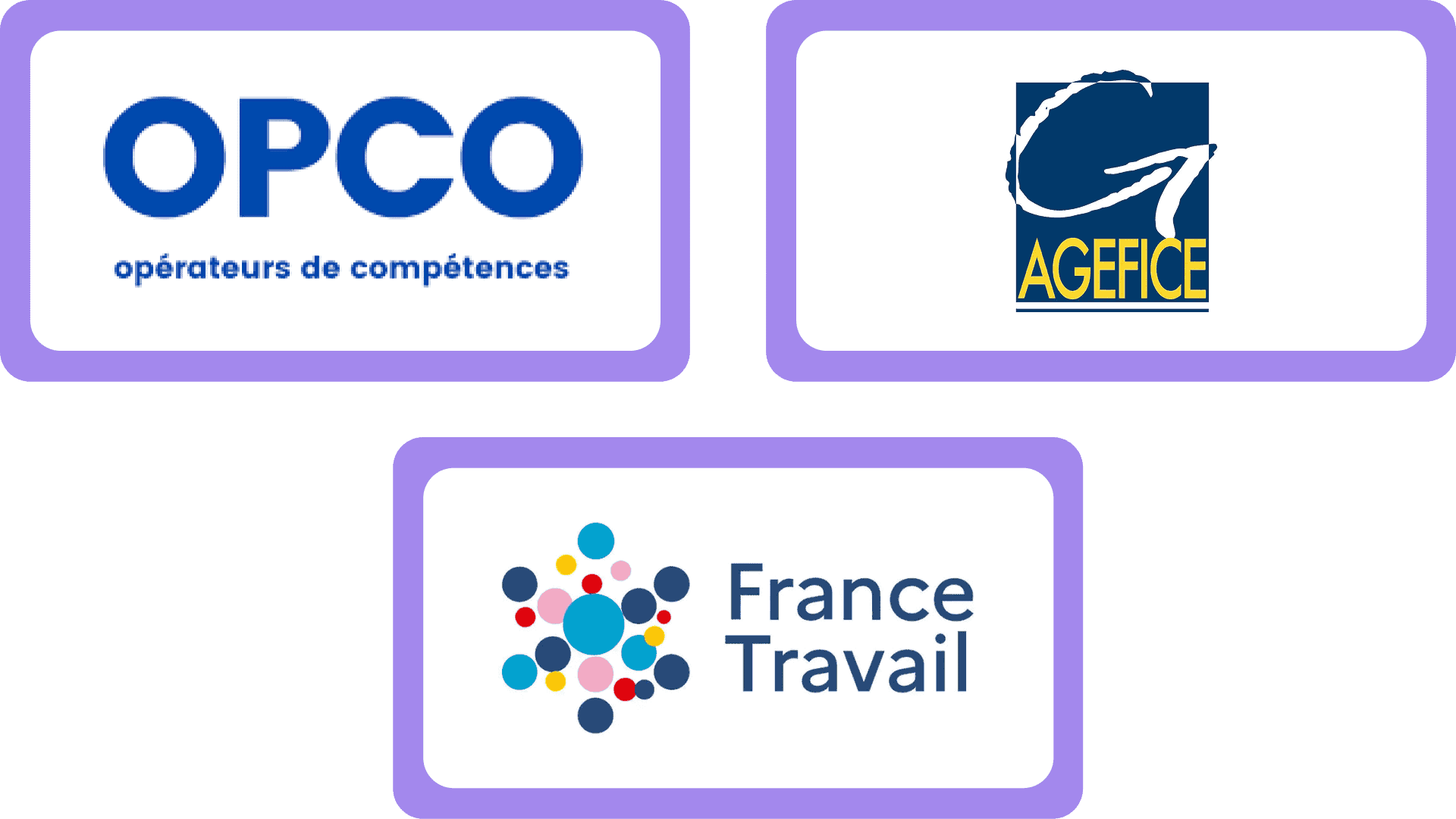 Formation SEO logo opco, faf et france travail